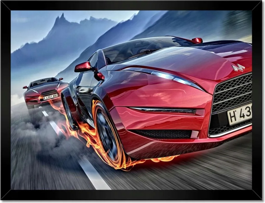Poszterek keretben 40x30 Autóverseny