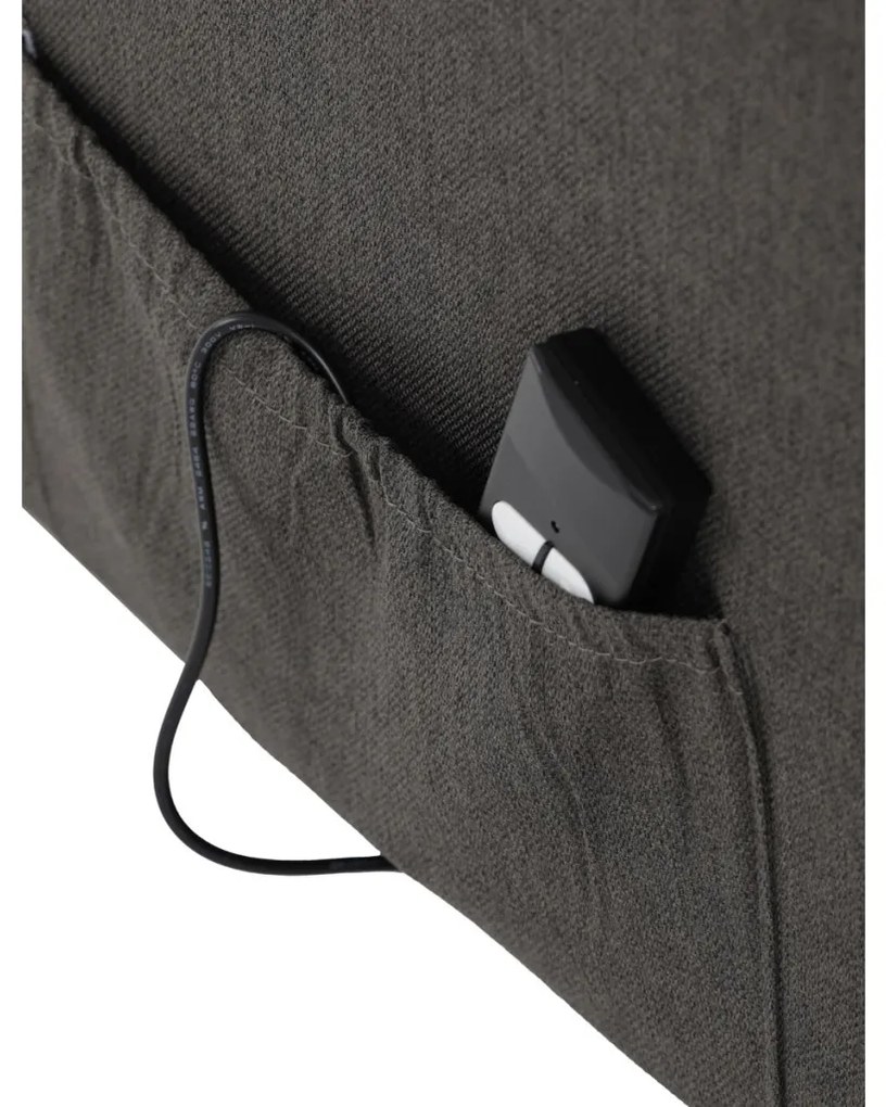 Fotoliu TV și Relax cu control electric în culoarea gri