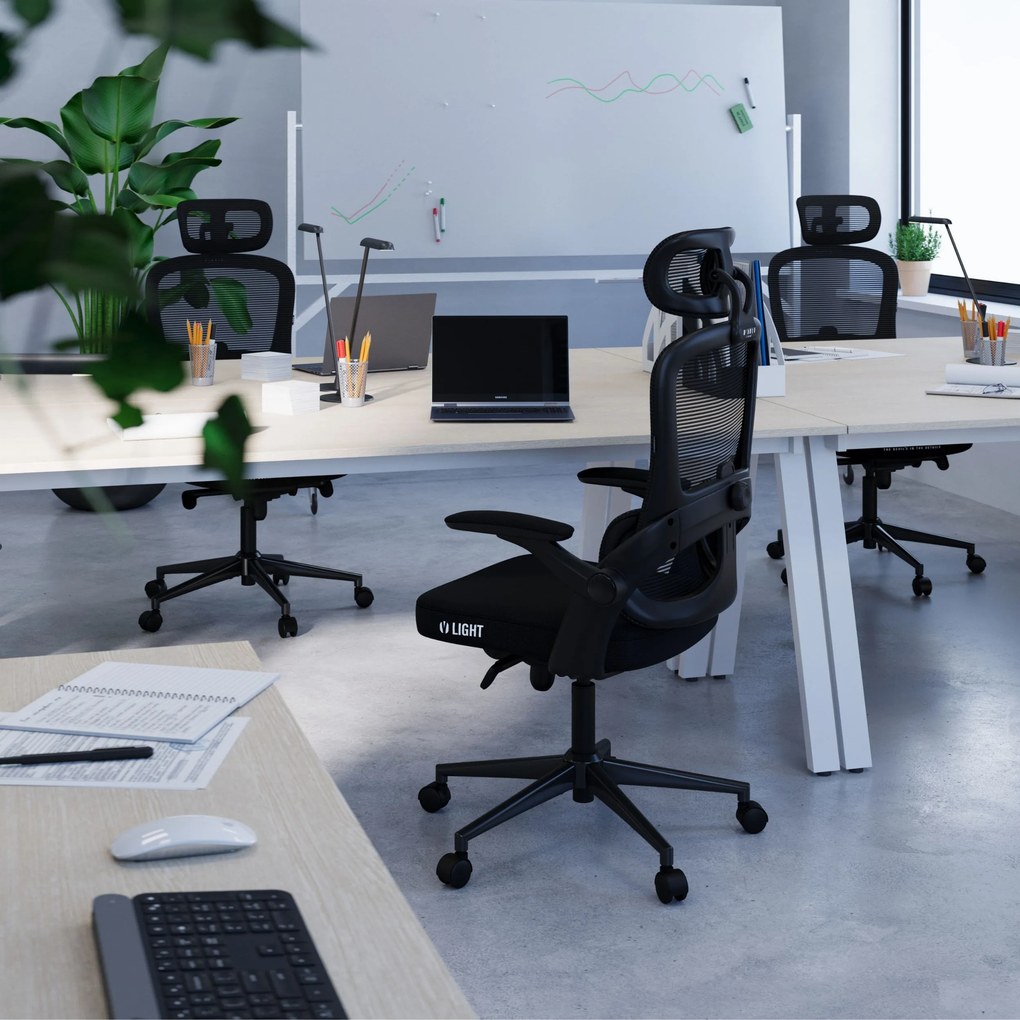 Ergonomikus irodai szék fekete Normal Size: Diablo V-Light