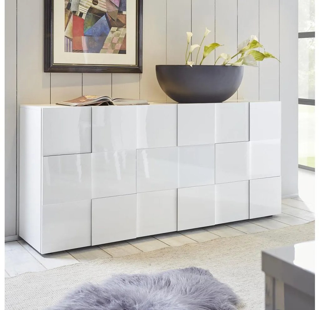 SERIAN fehér komód