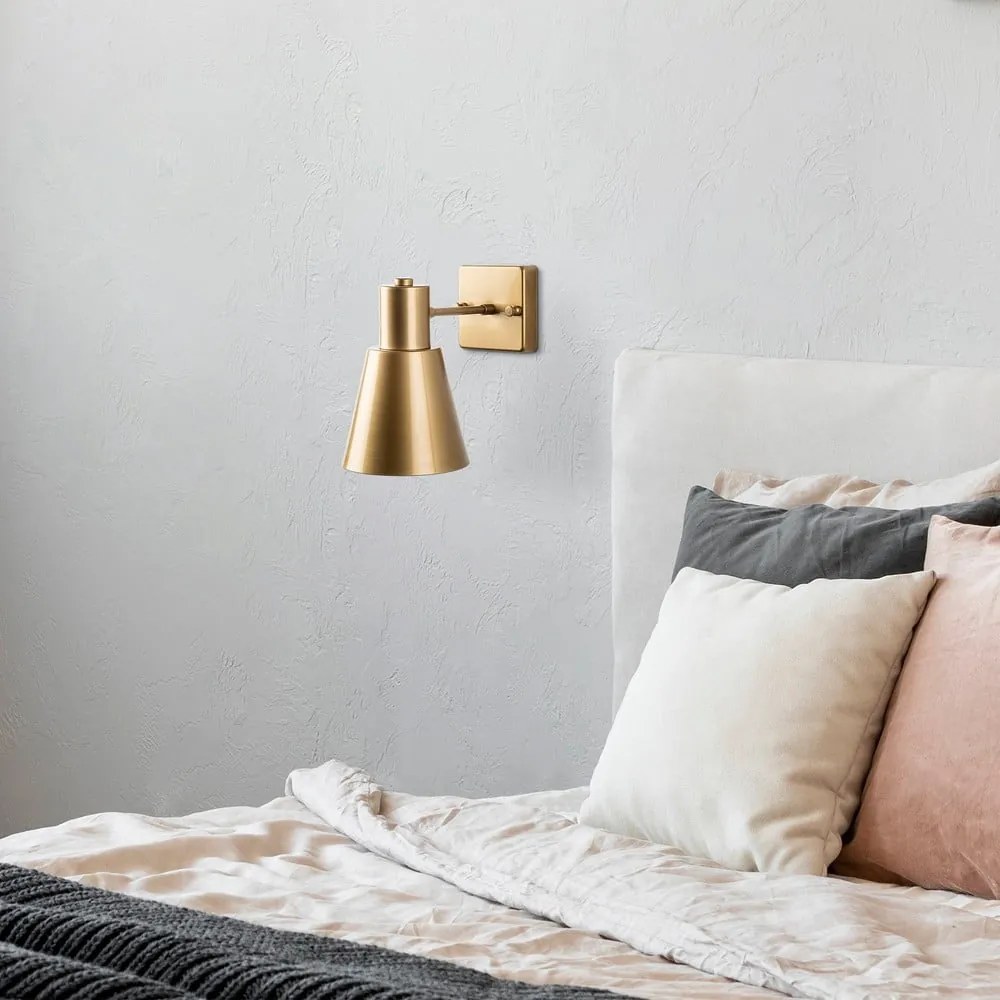 Aranyszínű fali lámpa ø 14 cm Funnel – Opviq lights