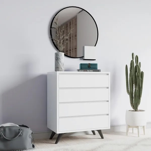 Szekrény SUVERA 86x70 cm fehér