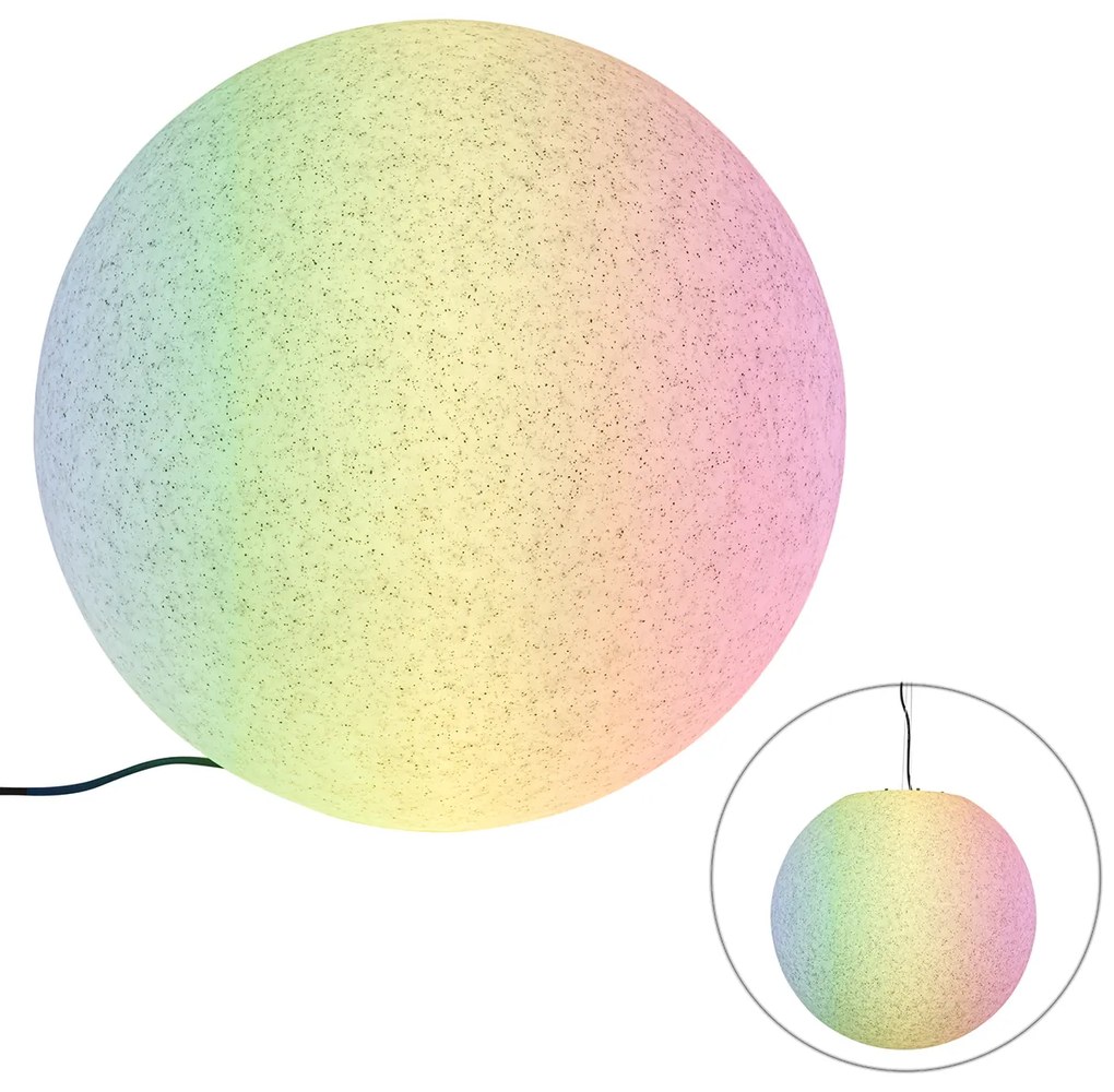 Okos kültéri lámpa szürke 56 cm IP65 LED-del - Nura