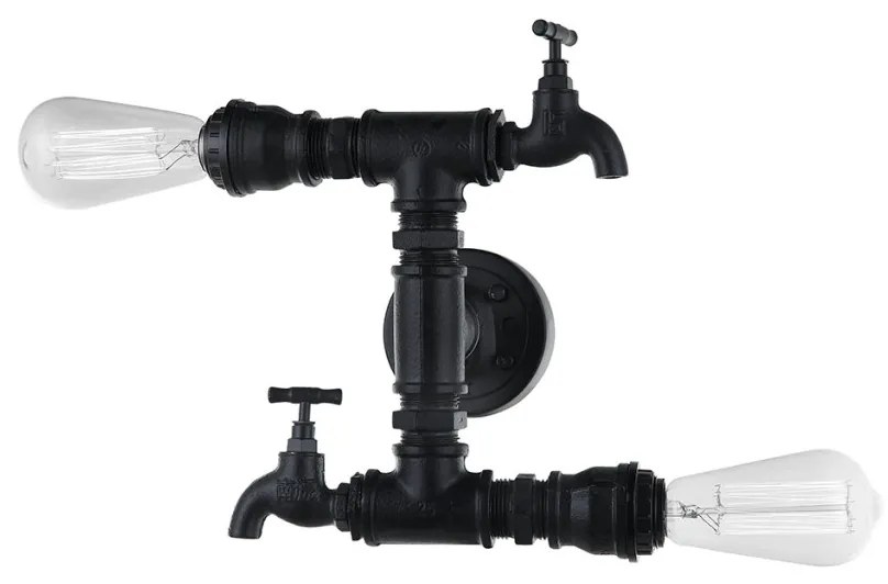 Italux CRILLO MBM-2568_2 BK Fali lámpa 2x40W/E14 IP20