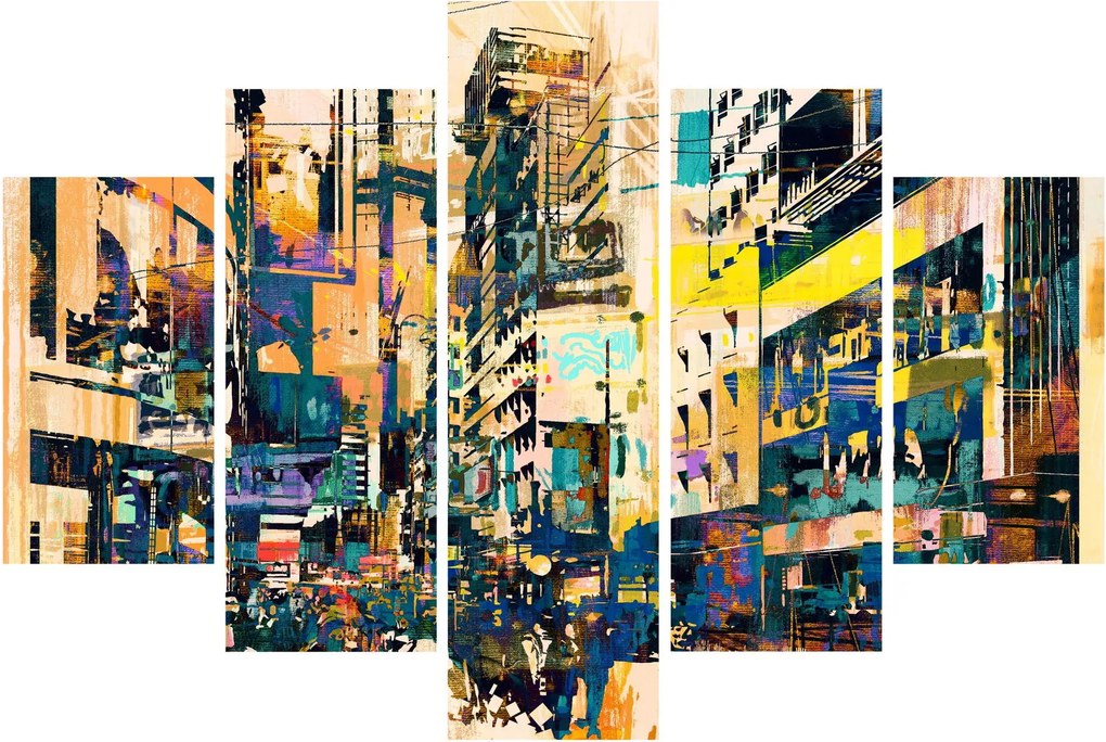 Kép - Festett absztrakció (150x105 cm)