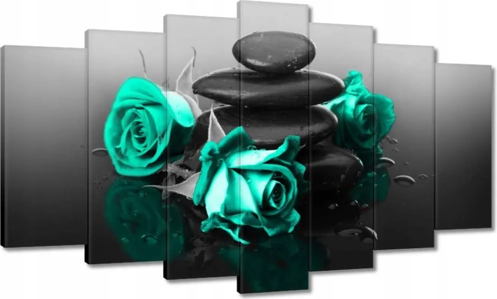 Vászonkép 140x80 Menta rózsa Spa Wellness