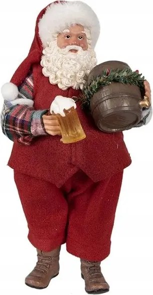 Karácsonyi dekoráció Mikulás medve