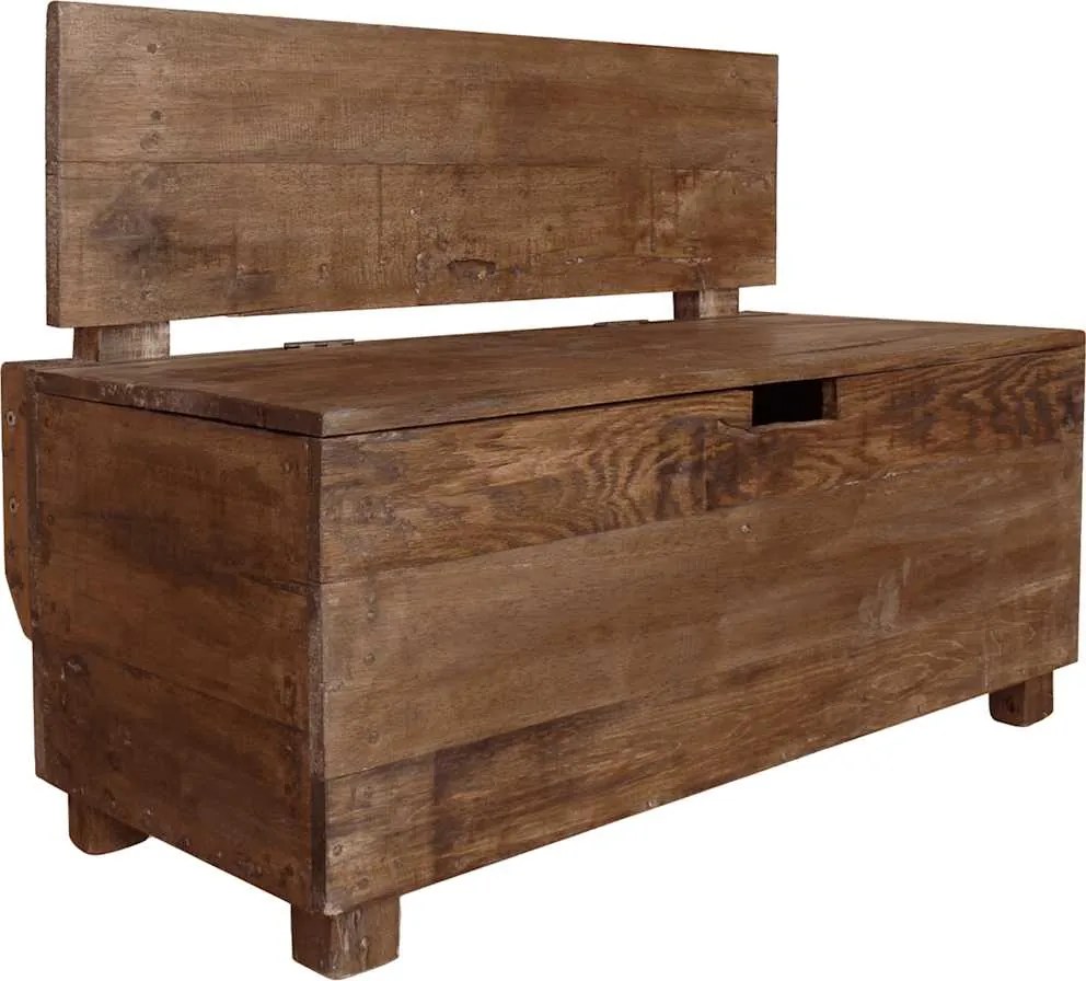 vidaXL tömör mahagóni fa pad 86 x 40 x 60 cm