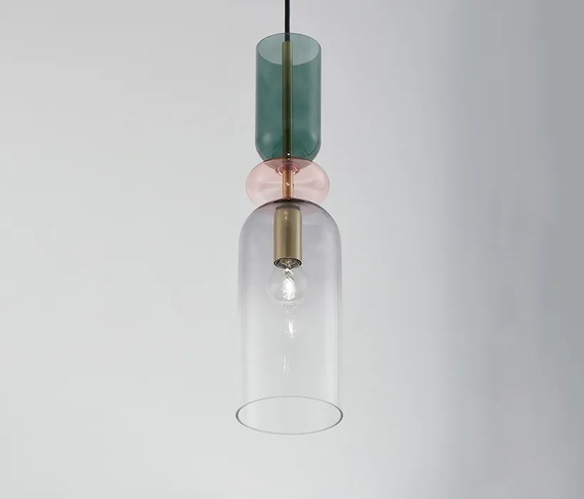 NOVA LUCE 9009236 MURANO Egyágú Függesztett Lámpa Üveg E14 IP20