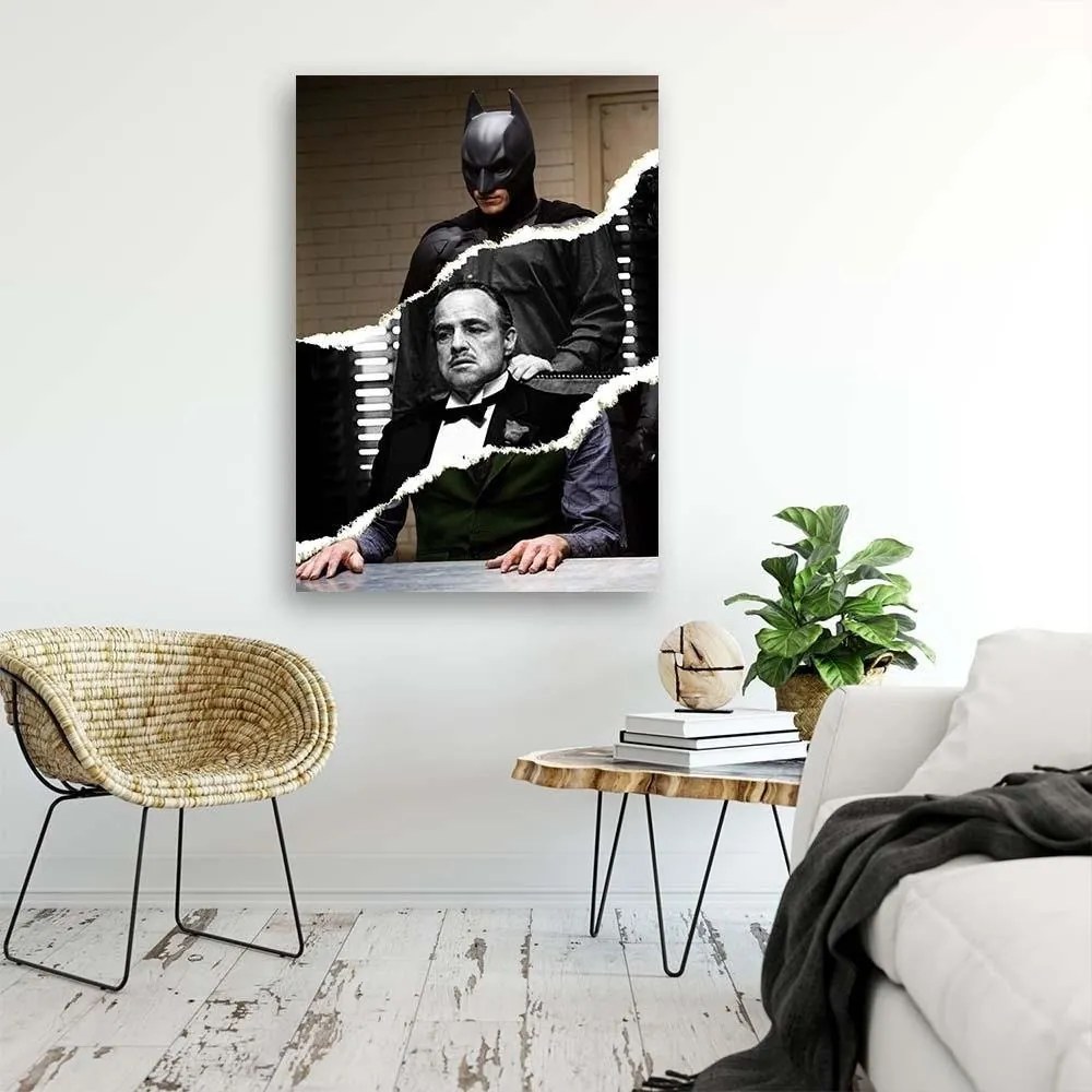 Gario Vászonkép Kollázs Batman és Keresztapa - Norrobey Méret: 70 x 100 cm