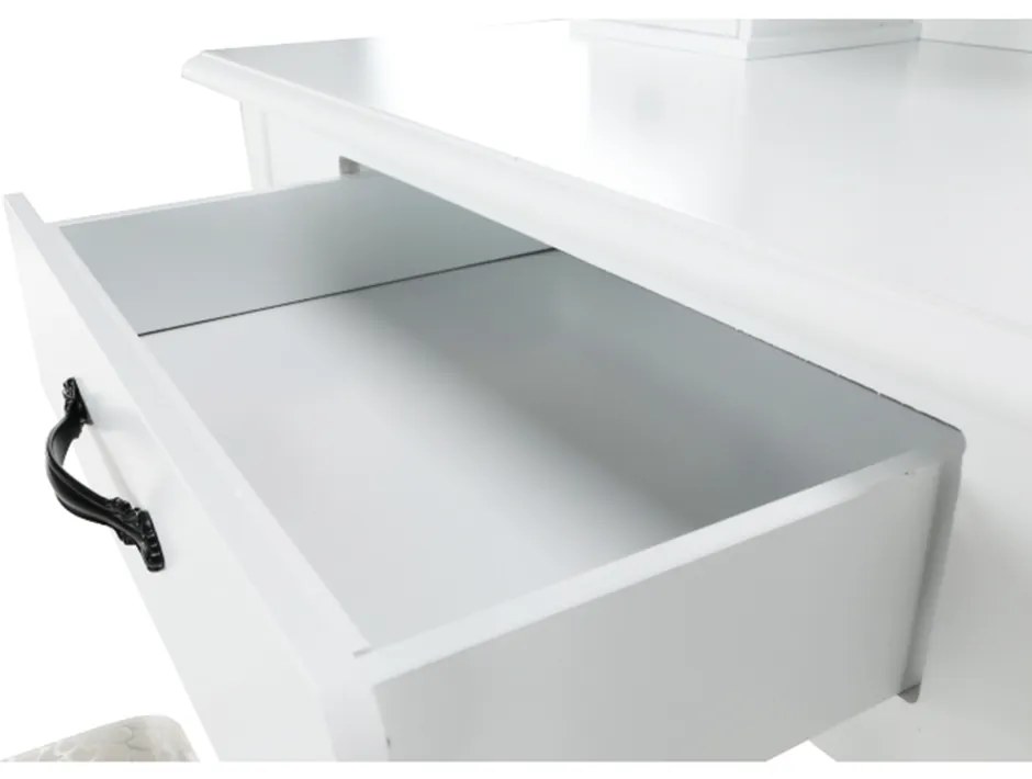 Dekoratív asztal székkel LINET NEW, fehér