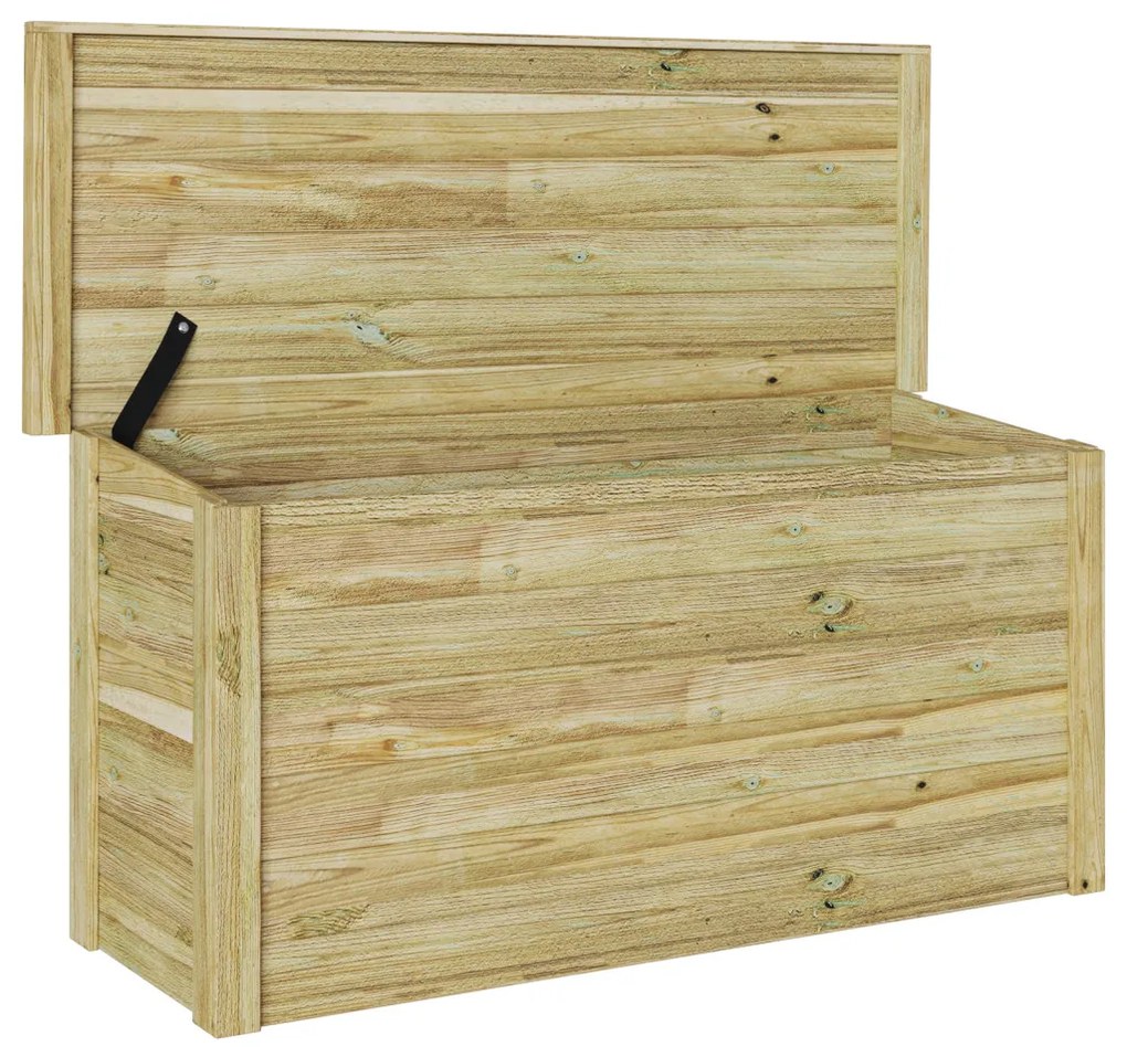 Tároló doboz 44x119x57 cm impregnált fenyő