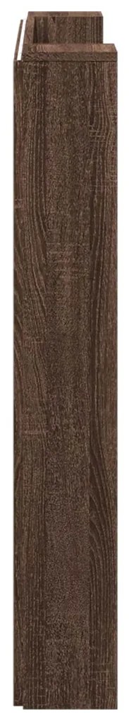 Fejtámla polcokkal Barna Tölgy 120 x 16,5 x 103,5 cm Faanyag