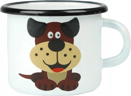 Bögre Silesia Emalia Kutya Péter fém 500 ml