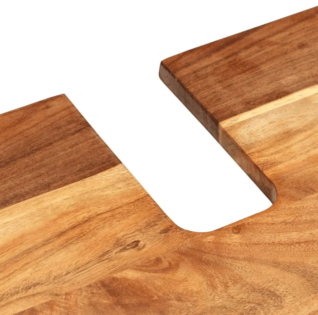 2 részes tömör akácfa fürdőszobai bútorszett