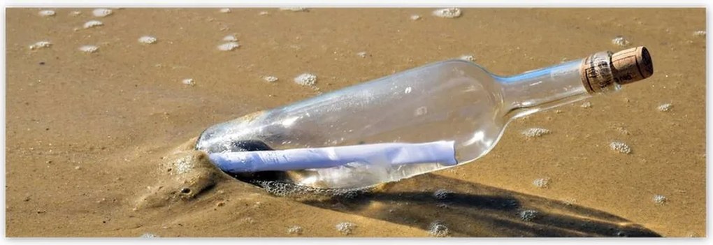 Poszterek 200x66 Levél parafa palackban