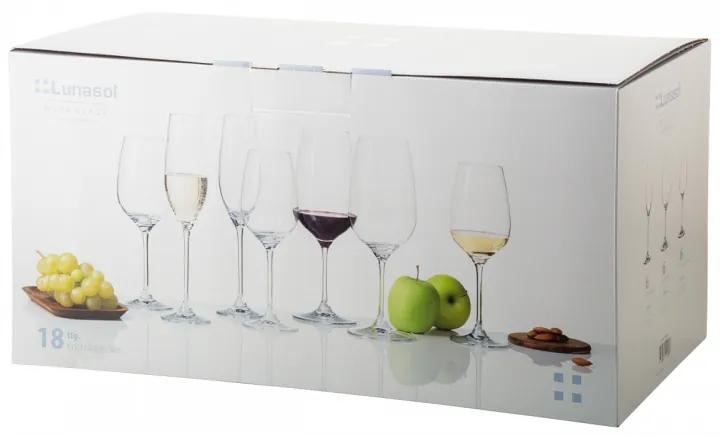 Lunasol - Háztartási poharak kezdőkészlete 18 db – Premium Glas Crystal (321809)
