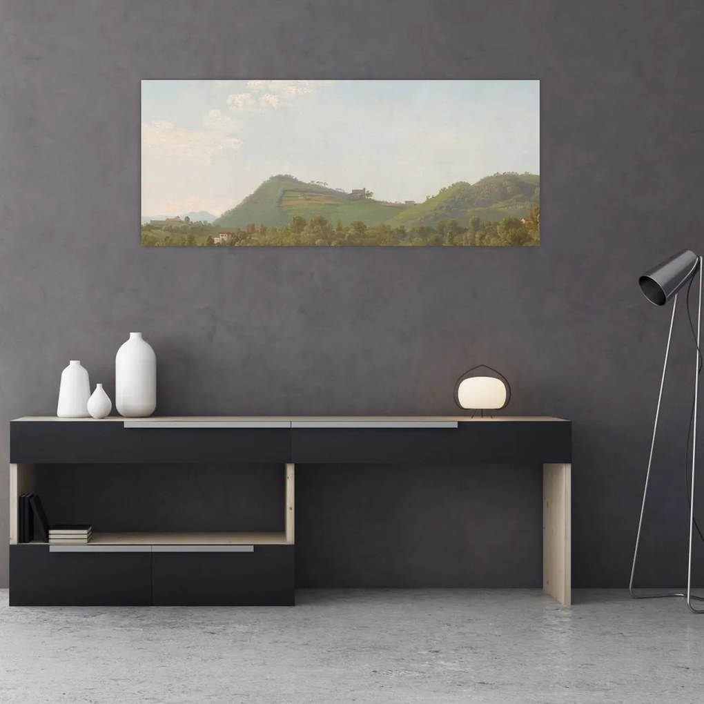 Kép - Simon Denis,  View Near Naples, reprodukciók (120x50 cm)