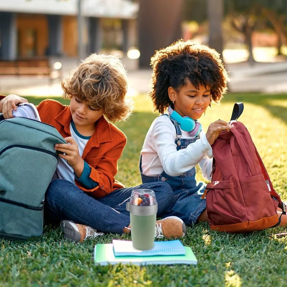 Westmark háromrészes ételtartó edény, 700 ml, mentazöld, S