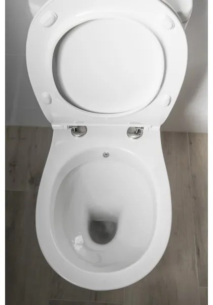Sapho - kombinált WC kézi bidézuhannyal, hátsó kifolyással, kerámia/fehér