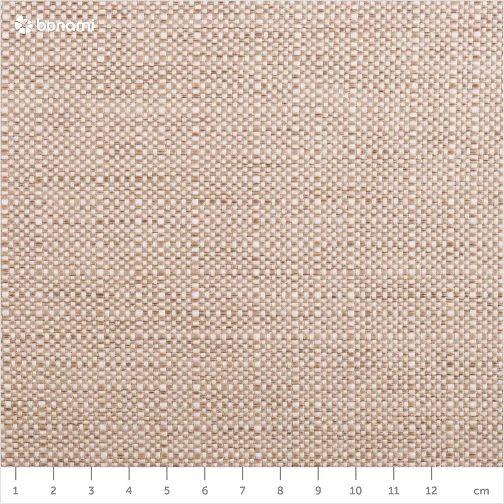 Bézs kárpitozott ágyneműtartós franciaágy ágyráccsal 180x200 cm Elizabeth – Micadoni