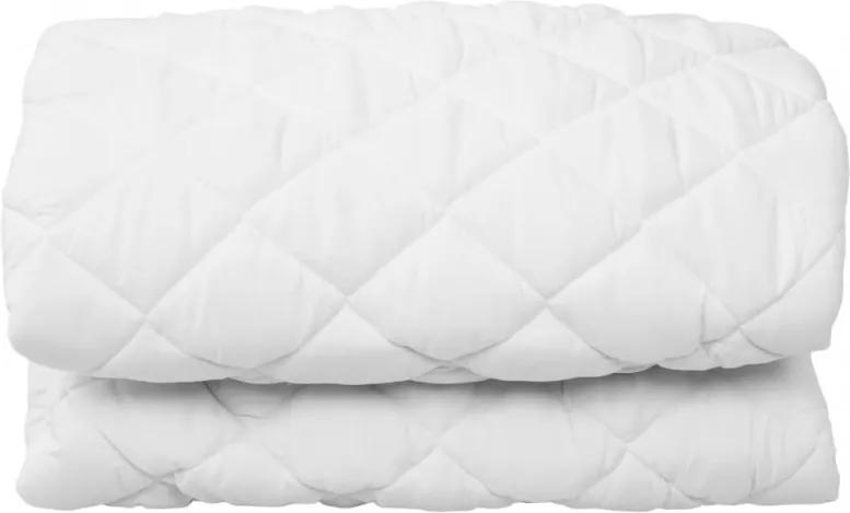 Fehér steppelt könnyű matracvédő 180 x 200 cm