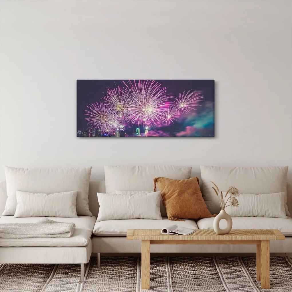 Tűzijáték képe (120x50 cm)