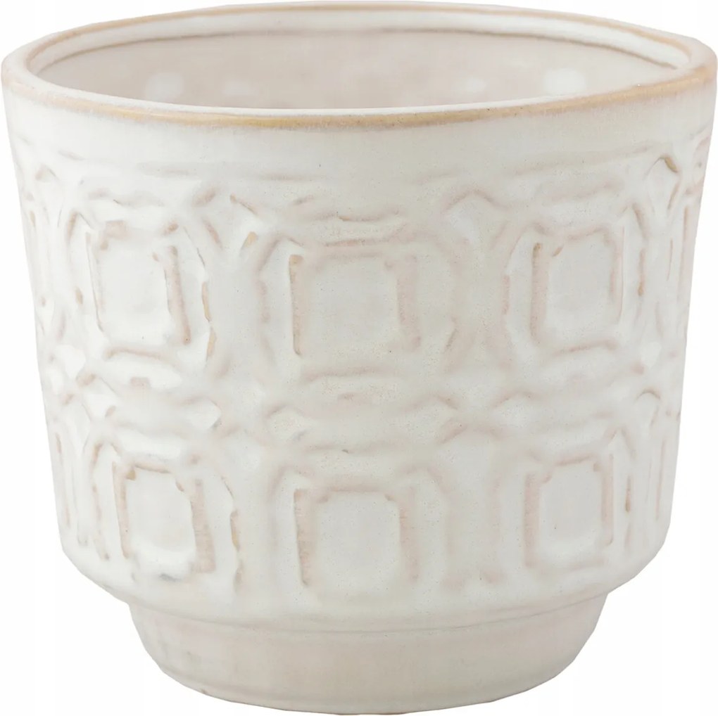 Virágtartó Kolv antik stílus bézs átm. 14cm