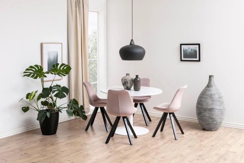 Tarifa márvány étkezőasztal 110 cm fehér