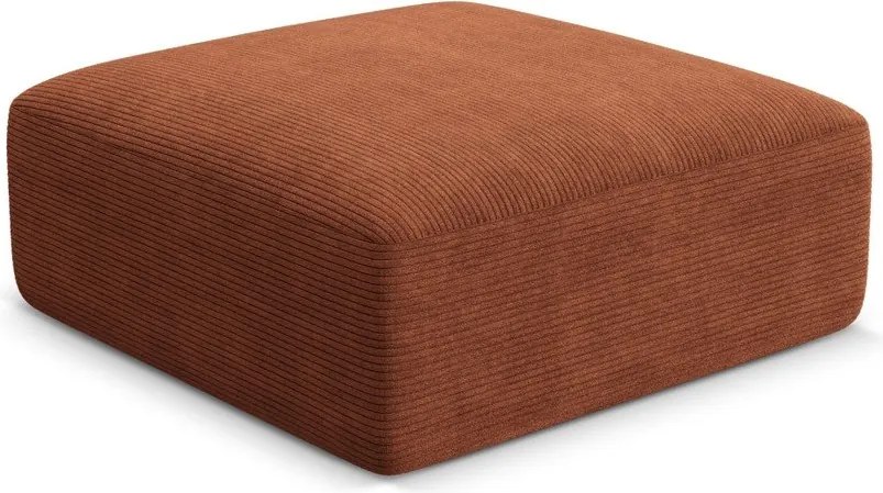 Terrakotta színű kordbársony lábtartó Campi – Cosmopolitan Design