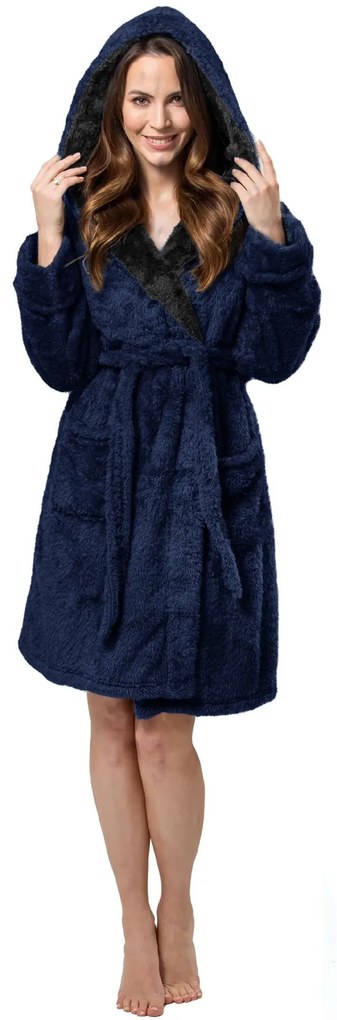 Jordan Navy Black women fürdőköpeny L