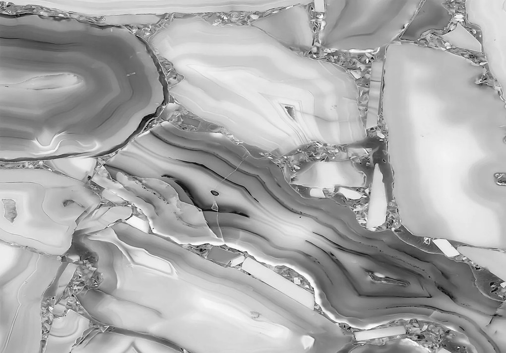 Flizelin fotótapéta Ásványi absztrakt Kő szimfónia 312x219 +ragasztó