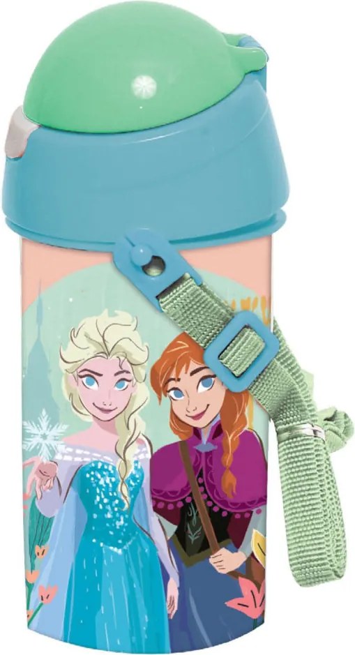 Disney Jégvarázs Together műanyag szívószálas kulacs akasztóval 500 ml