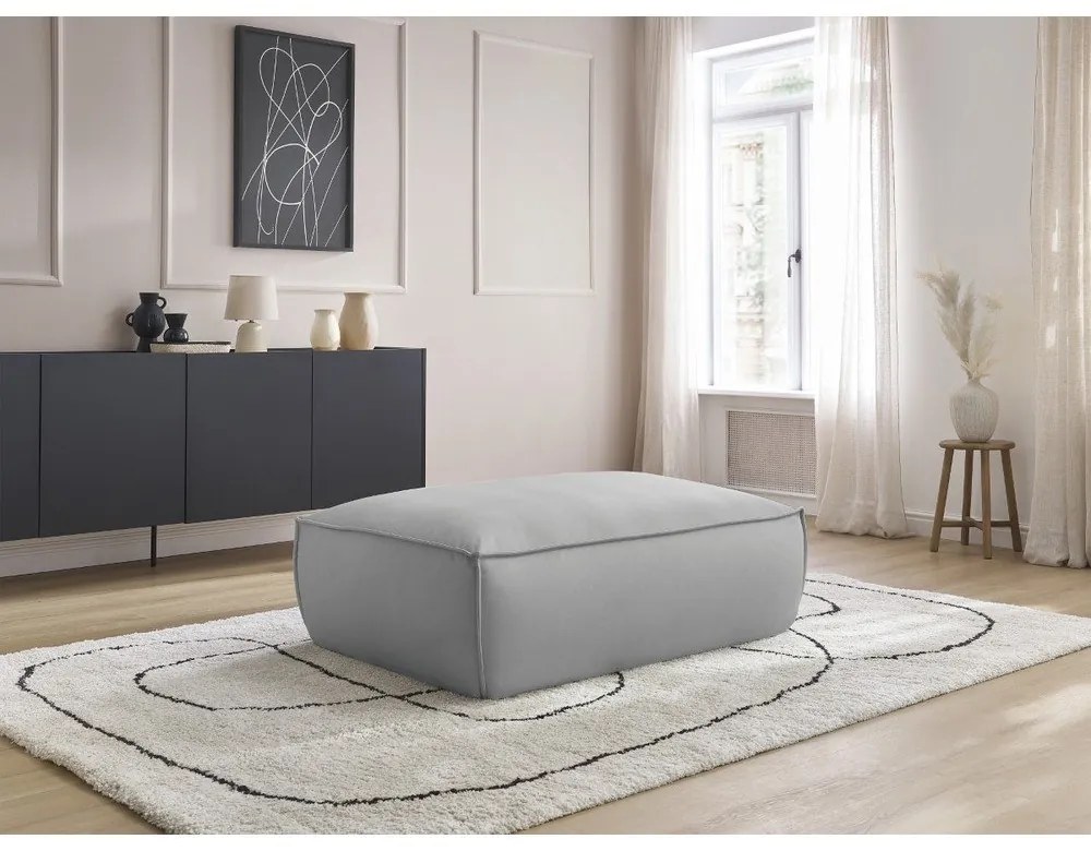 Világosszürke bőrutánzat lábtartó Boheme – Bobochic Paris