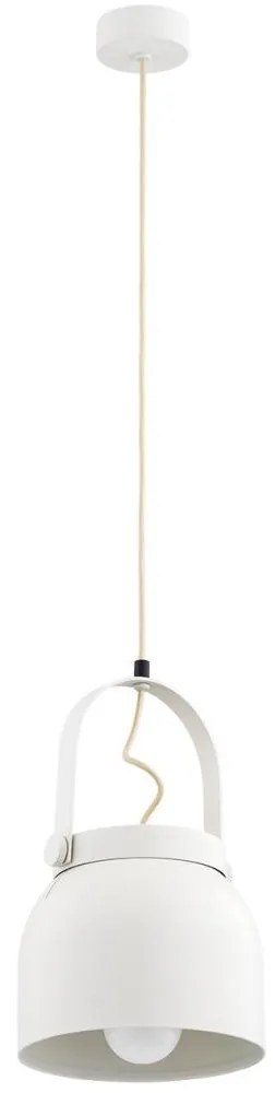 Argon 8280 - Csillár zsinóron LOGAN 1xE27/15W/230V á. 20 cm fehér