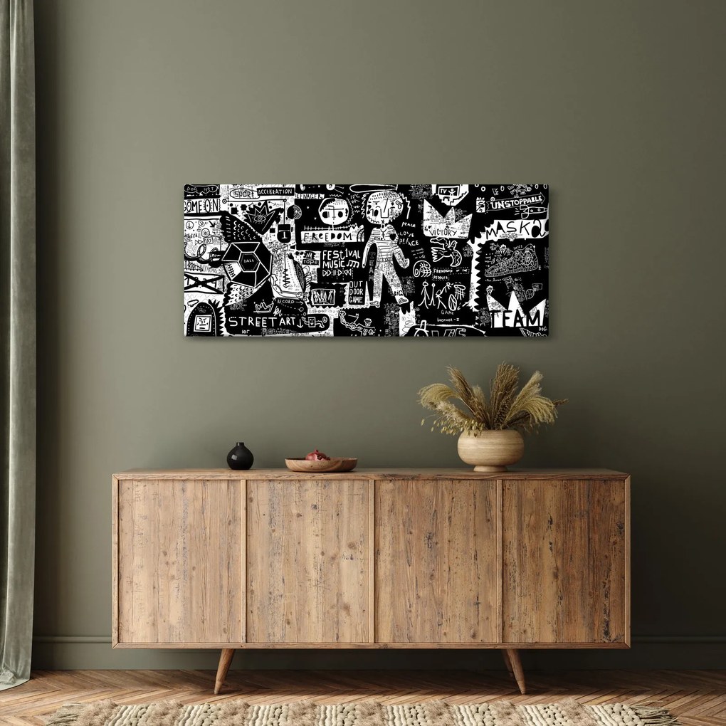 Kép - Graffiti (120x50 cm)