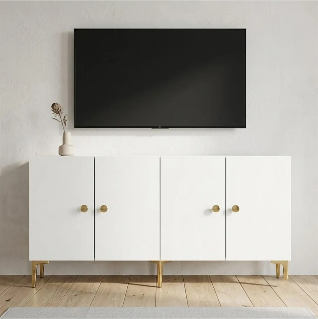 Simple komód, fehér, 180 cm