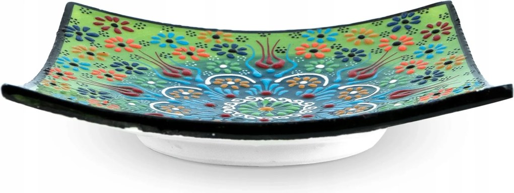 Desszertes Tányér Dekoratív Kézzel Festett Keleti Minta Gyönyörű