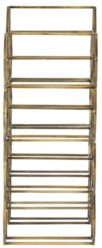 Bronzszínű fém bortartó polcos állvány, palackok száma 12 Salbris – Light &amp; Living