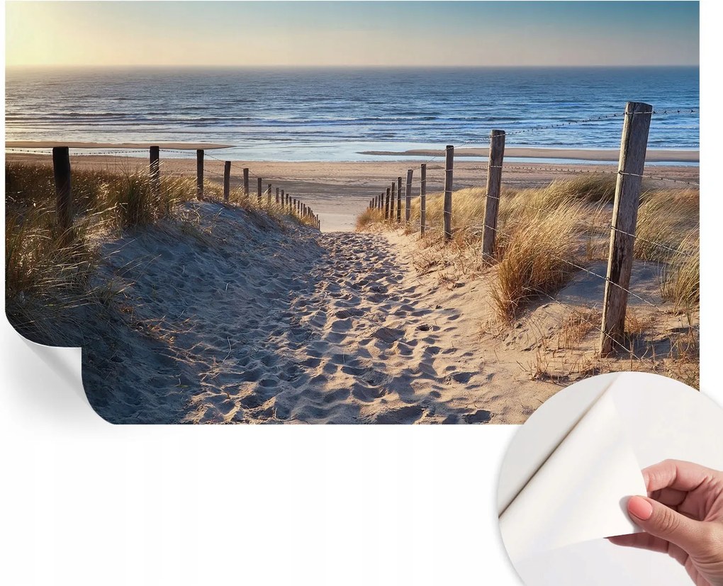 Öntapadós Dekoratív Fotótapéta Hálószobába Tengerparti ösvény 416x254 cm