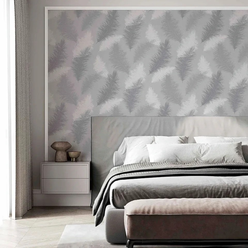 Arthouse Signature 1 Sussoro Feather szürke tollmintás papír tapéta – 901705