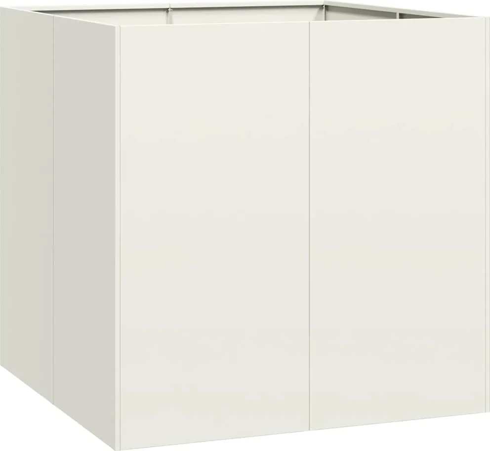 vidaXL ültetvény fehér 80x80x80 cm acél
