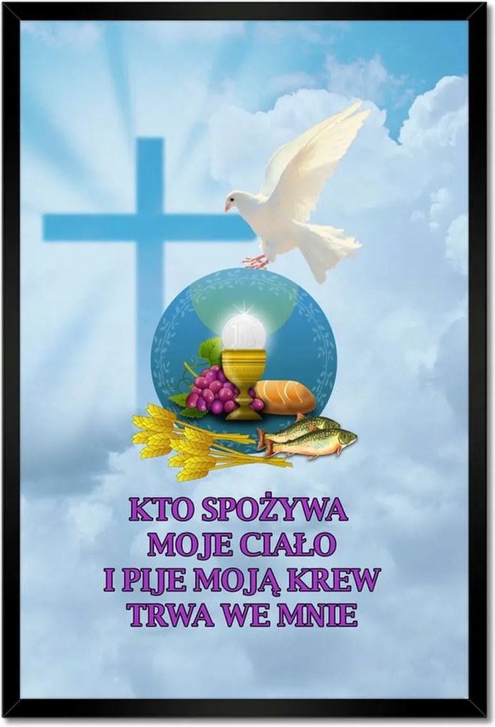 Poszterek keretben 40x60 Krisztus teste és vére