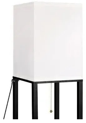 Állólámpa polcokkal 1xE27/60W/230V fekete/fehér