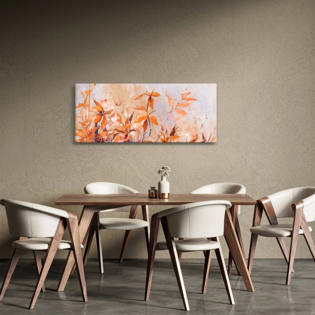Kép - Festett virágok (120x50 cm)