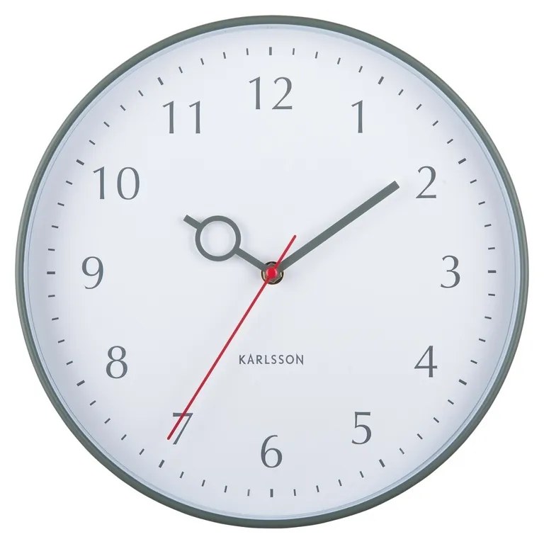 Karlsson 5992GR design falióra, zöld, átmérő 30 cm