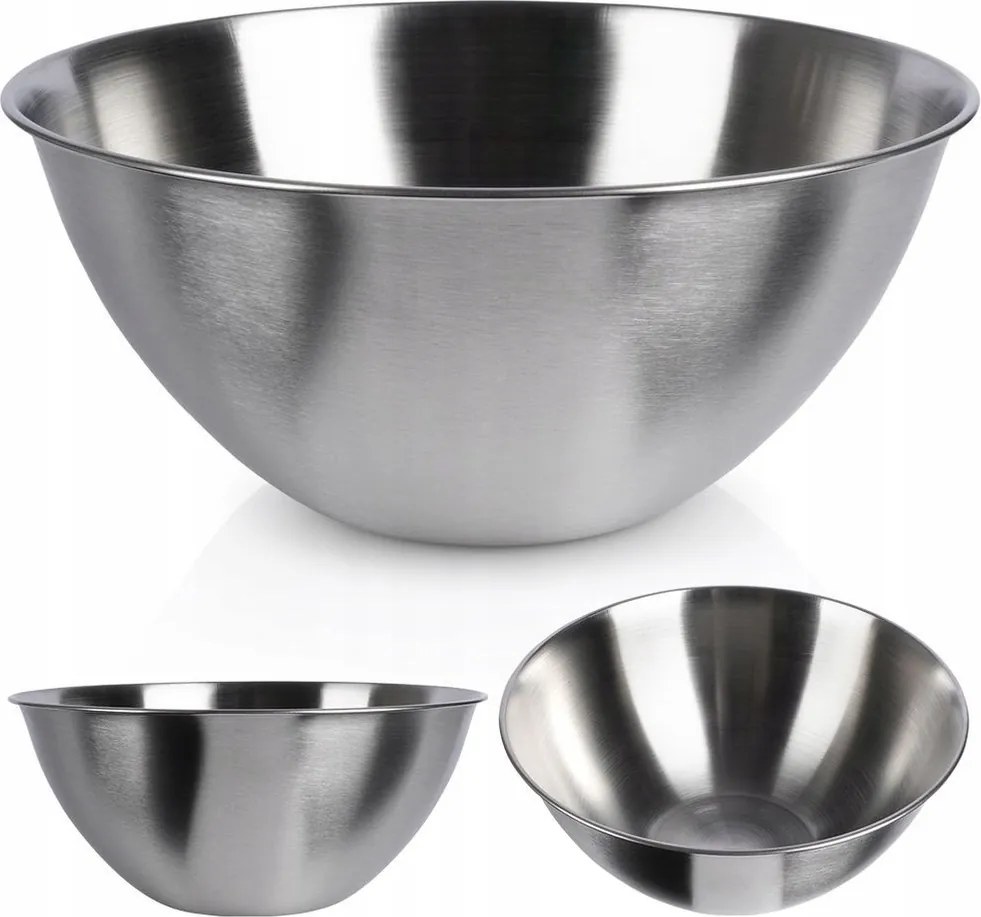 Konyhai tál Acél Keverő Habverő Tálaló Saláta 1,9L