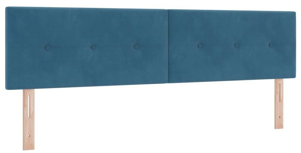 Fejtámla Gombos Bútor Mélykék 180 cm Bársony