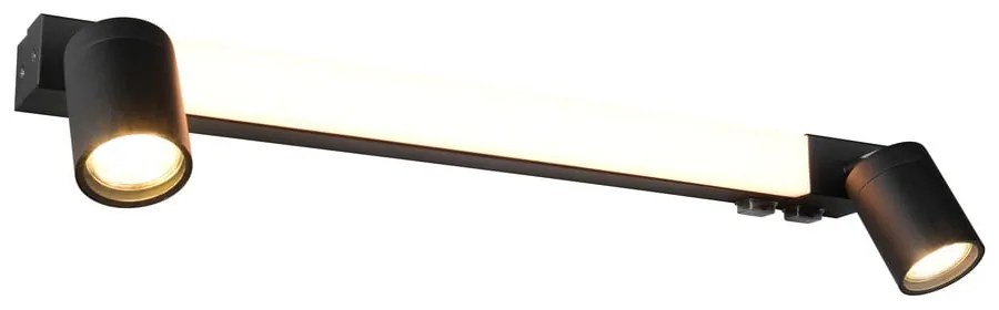 Matt fekete LED fali lámpa Enrico – Trio