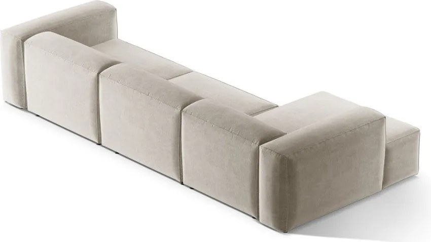 Bézs sarokkanapé (bal oldali-heverő résszel) Bergamo – Cosmopolitan Design